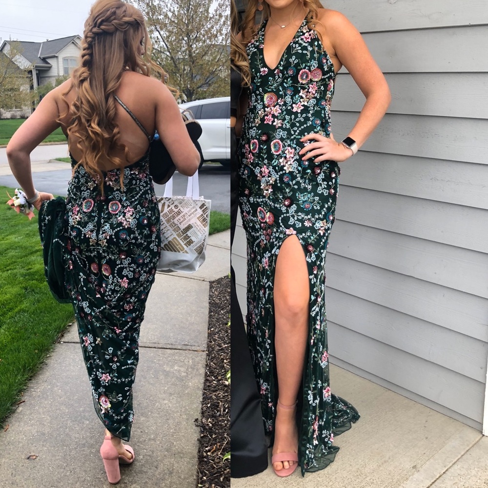 Forest green Prom dress